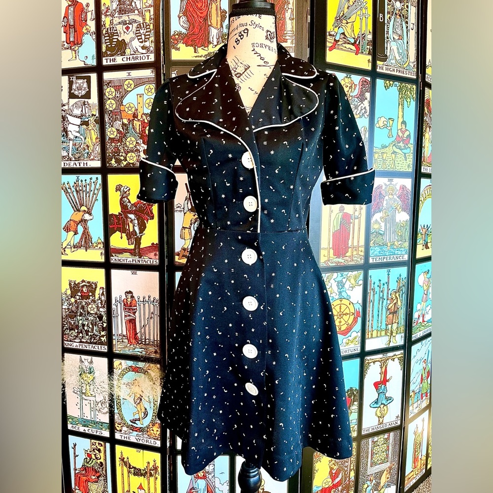 Expletive Print 1950’s Vintage Dress